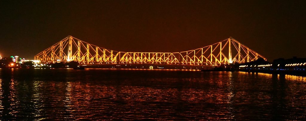 howrah bridge at night